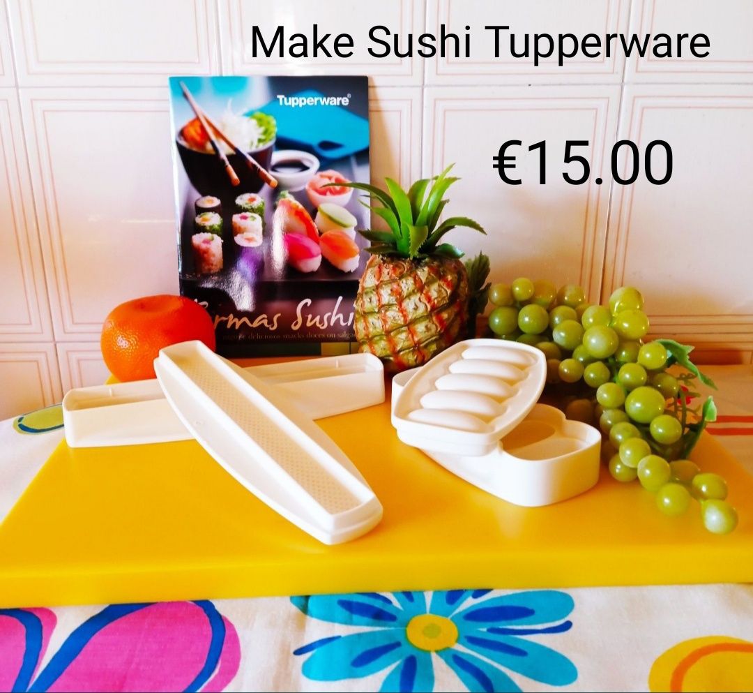 Make Sushi Tupperware com oferta de livro de receitas