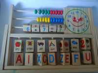 Liczydło, drewniana zabawka Montessori, matematyka, zabawka motoryczna