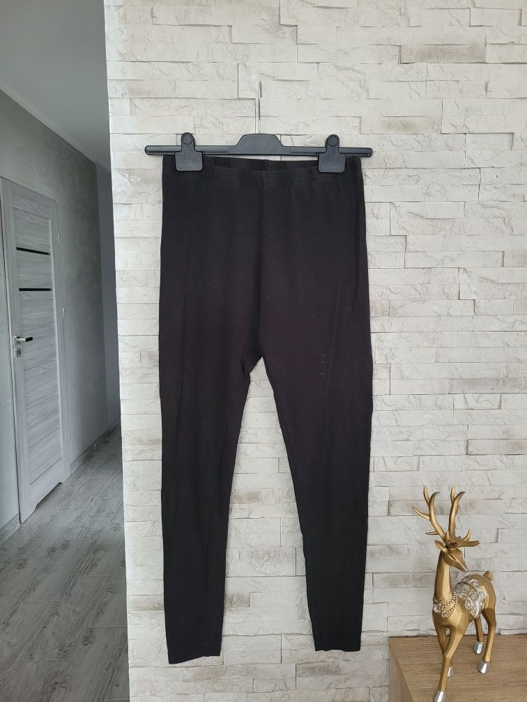 Czarne damskie legginsy wysoki stan rurki Pepco L/XL bawełna