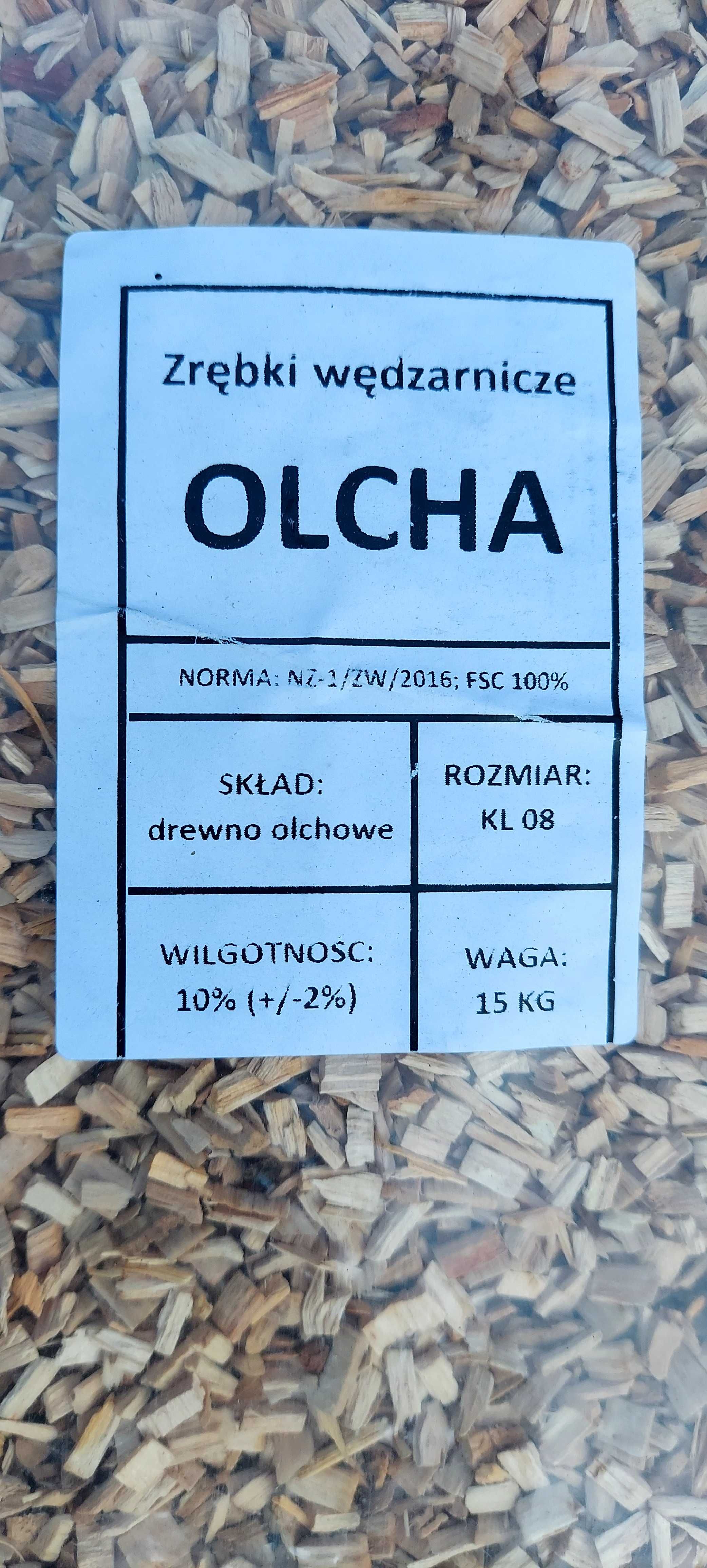Zrębki wędzarnicze Buk i Olcha 15kg.