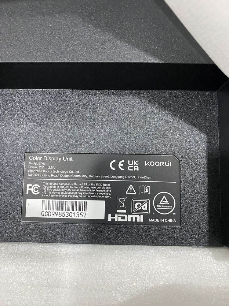Монітор 27" Koorui 27N1 Full HD IPS 75 Гц