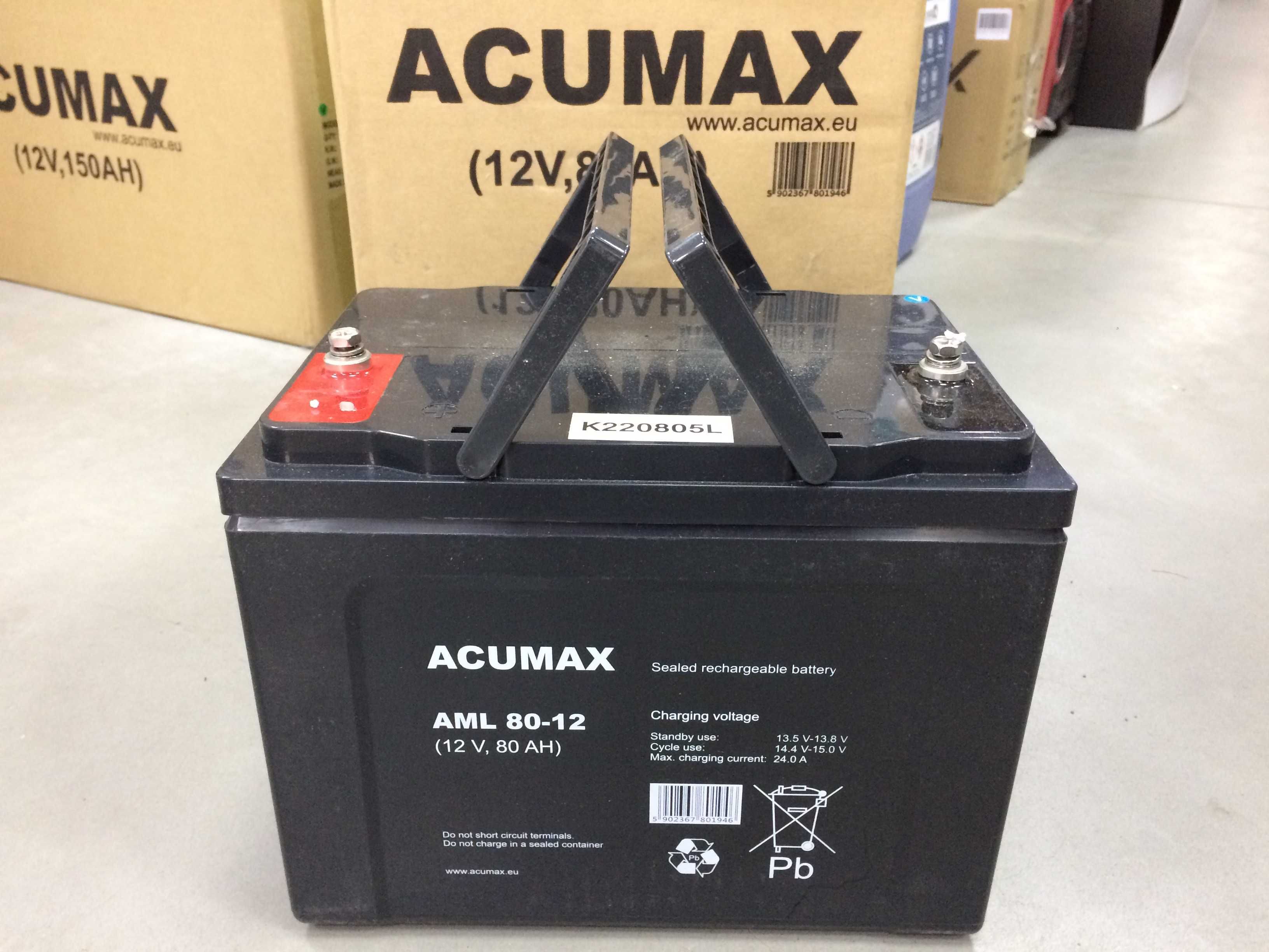 Акумулятор AGM ACUMAX AML 80-12 (В наявності)