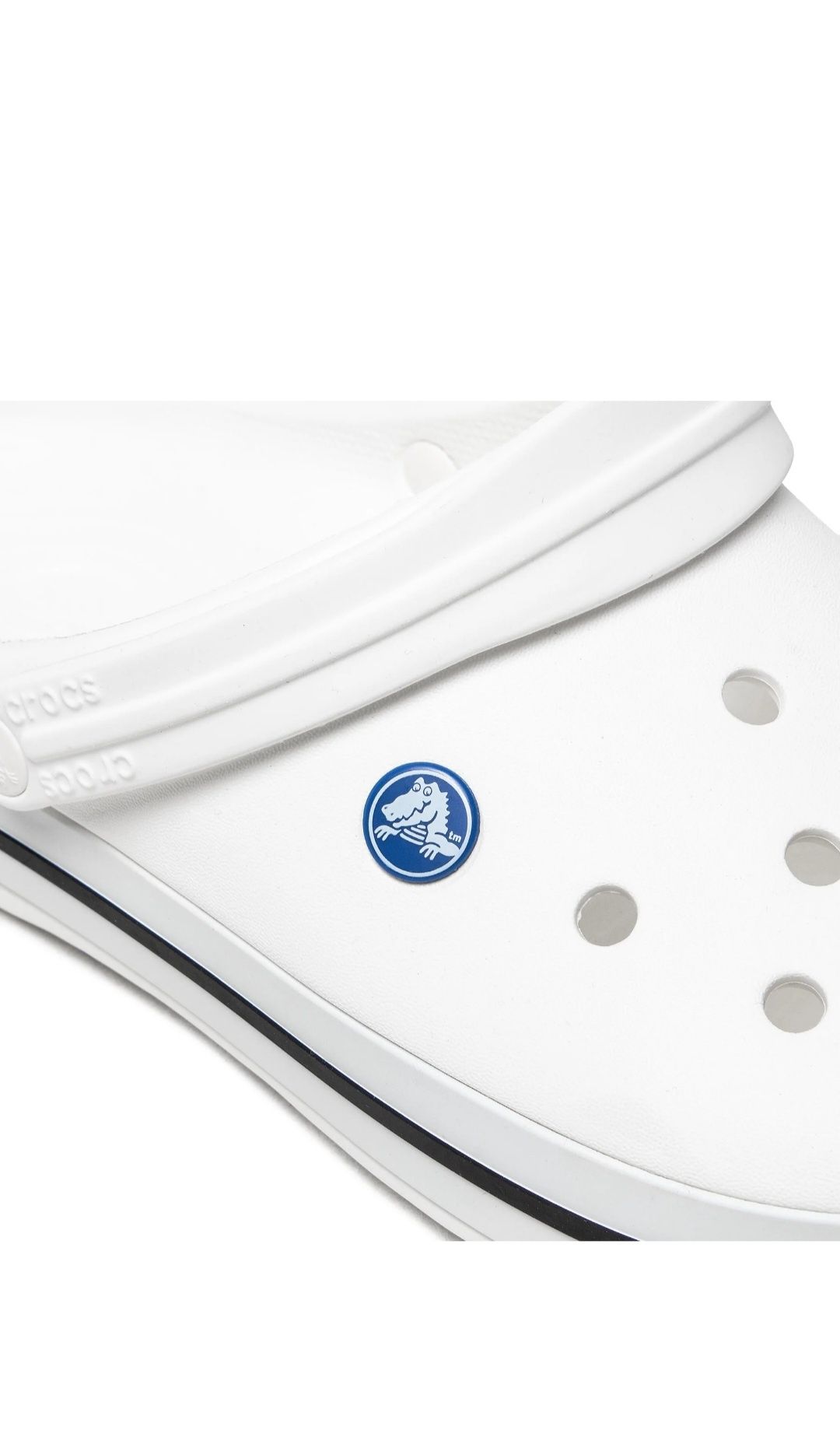 Crocs białe klapki 38-39 M6 W8