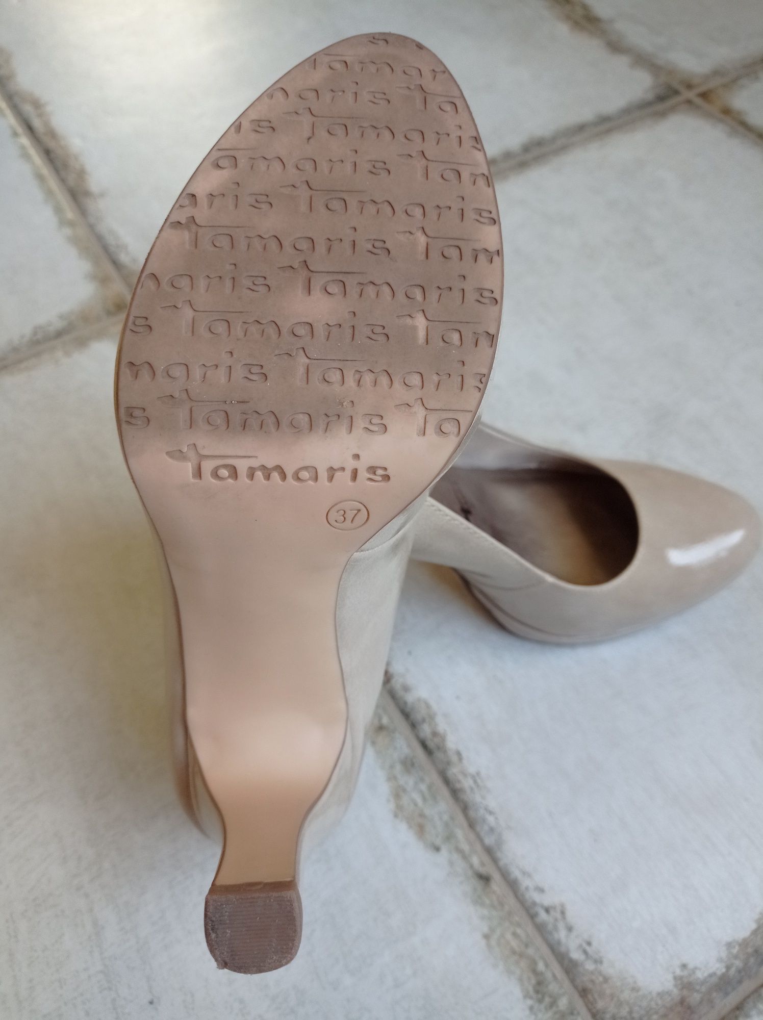 Туфли женские кожаные бренд Tamaris