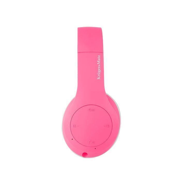Słuchawki bezprzewodowe bluetooth dzieci KrugerMatz Street Kids różowe