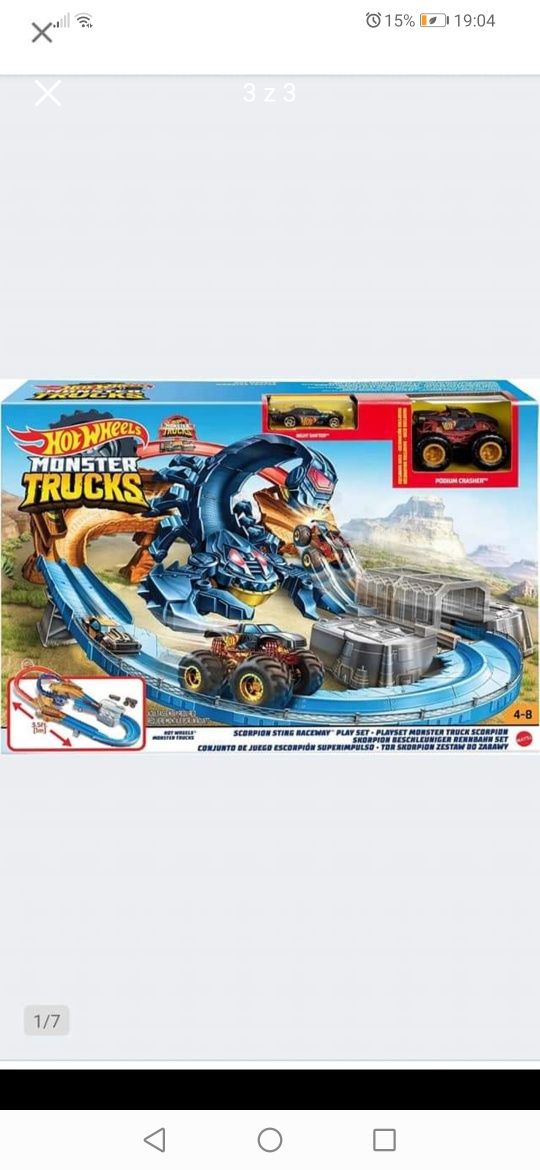Tor Hot Wheels Monster truck skorpion