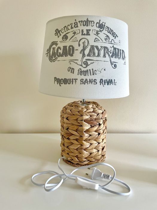 Lampa styl boho/prowansja wys.47cm