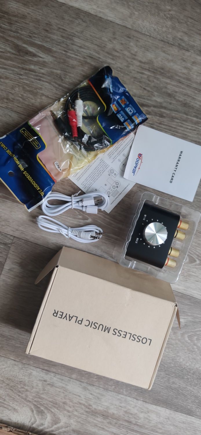 Усилитель мощности звука. AUX, 2*50W,Аудио 12-24V.