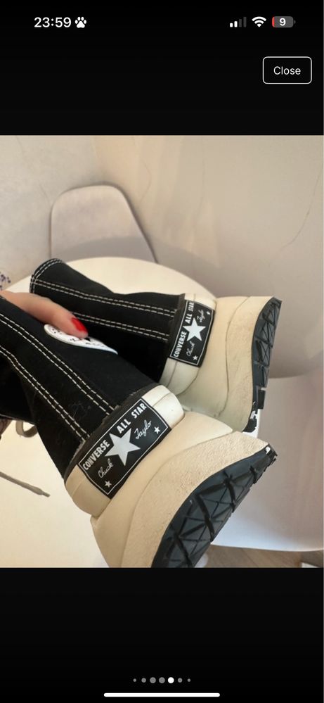 converse chuck 70 AT CX PLATFORM UNISEX - Sneakersy wysokie