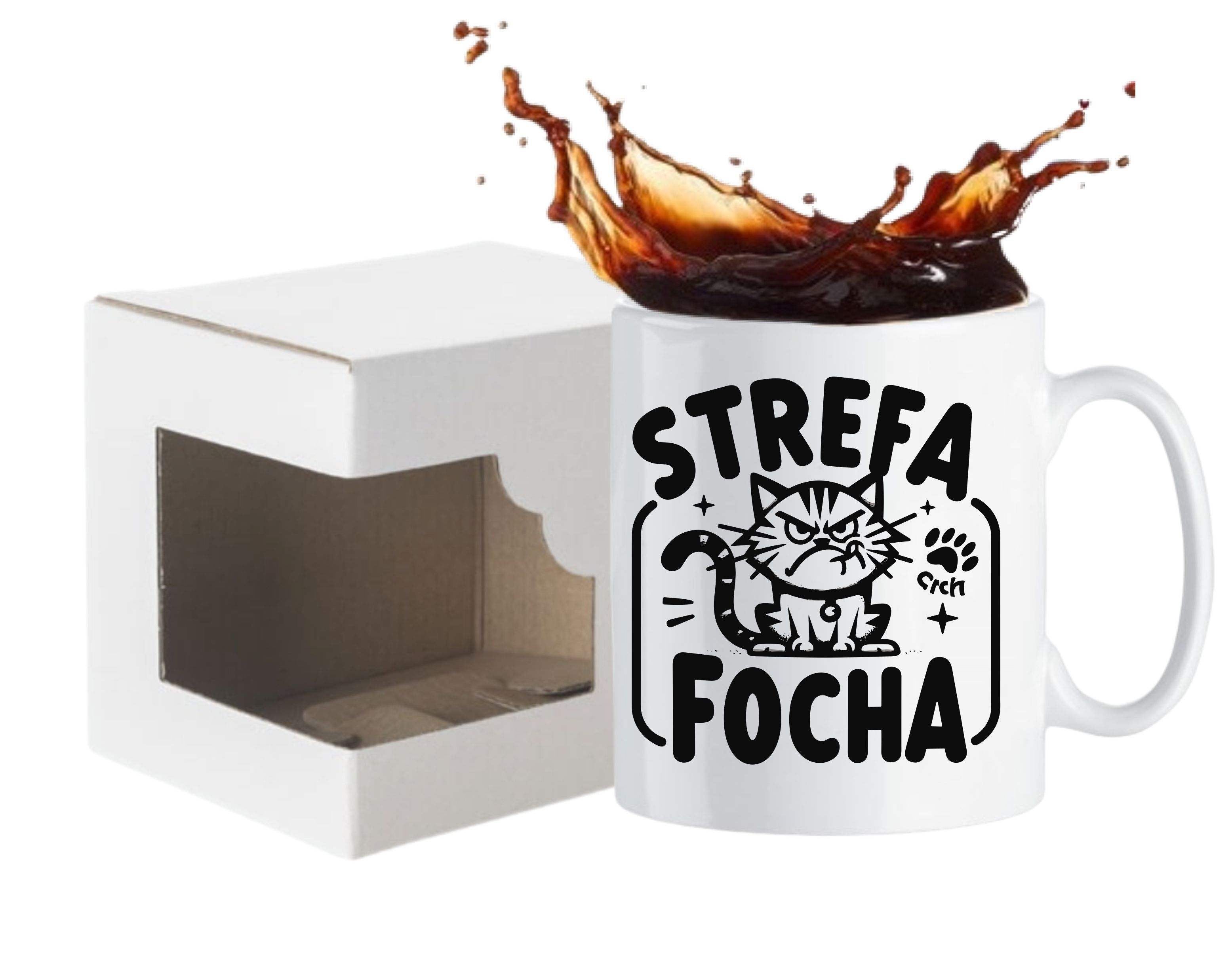Kubek Z Nadrukiem Strefa Focha Kot