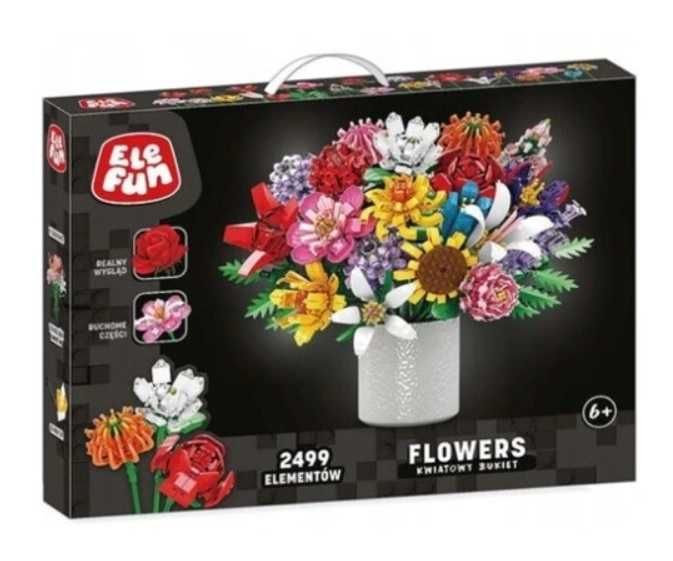 Elefun klocki bukiet kwiatowy 3d 2499 elementów