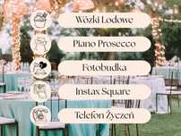 Atrakcje Na Wesele | Lody | Fotobudka Retro | Piano Prosecco | Instax