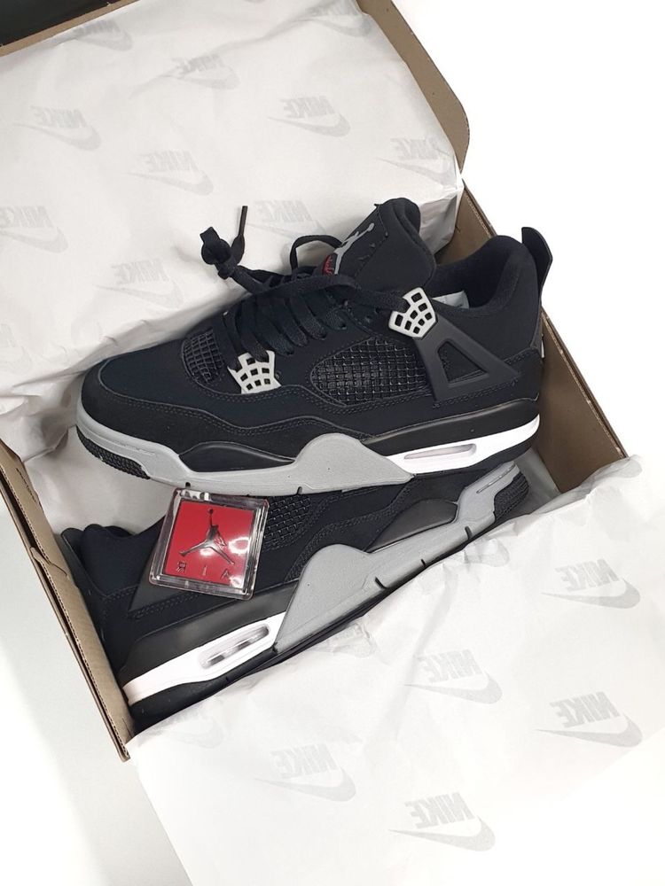 Buty Nike Air Jordan Retro 4 Black Canvas 40-45 męskie trampki