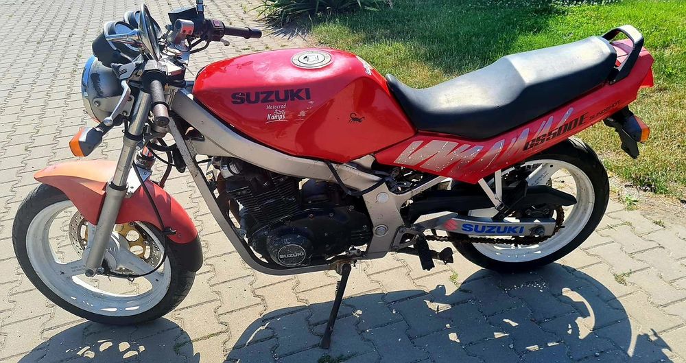 Suzuki gs500e cylindry airbox koła głowica wał magneto