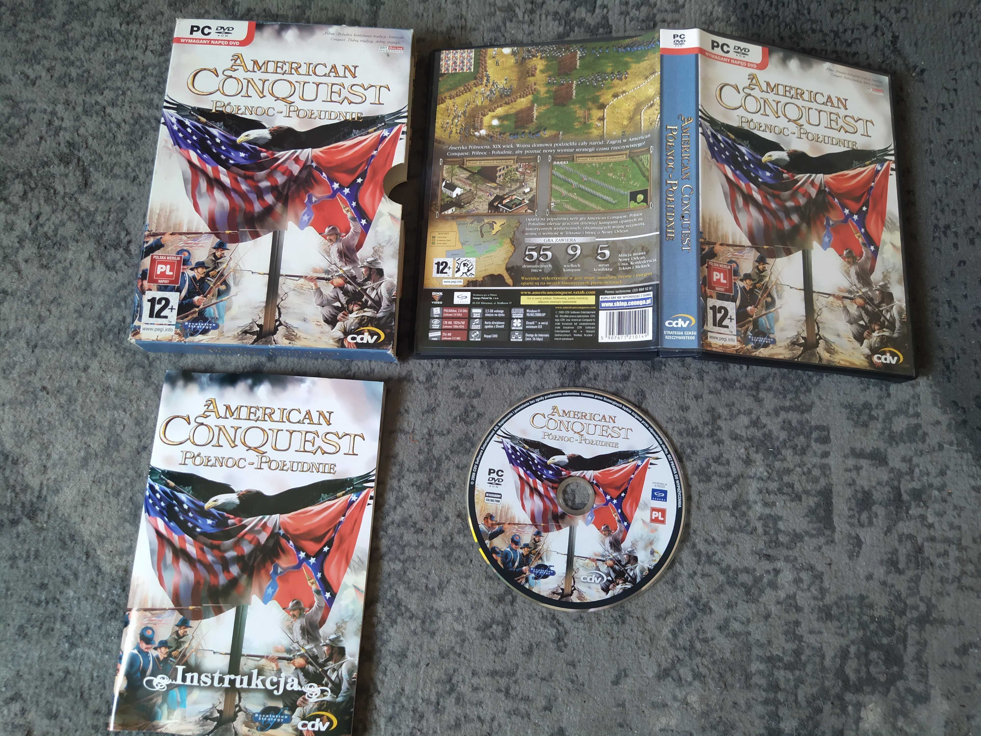 American Conquest Północ – Południe PC DVD PL