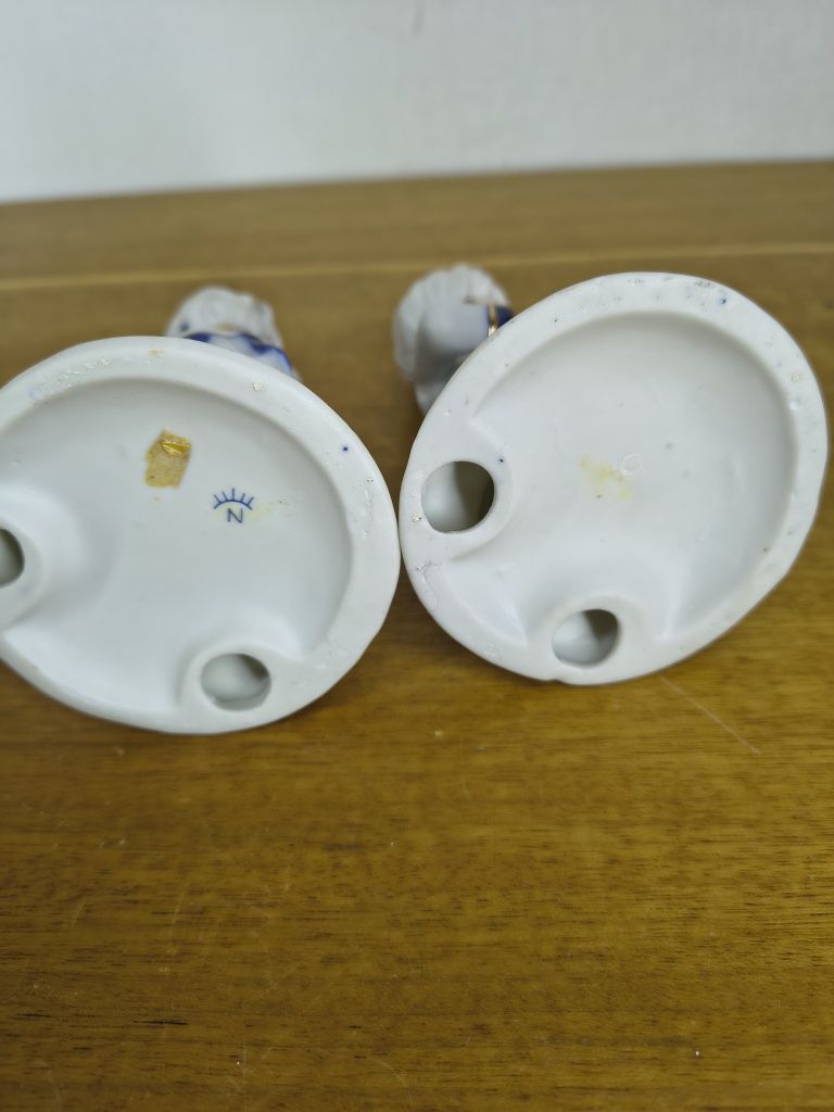 Porcelanowe figurki para dzieci w modlitwie – chłopiec i dziewczynka