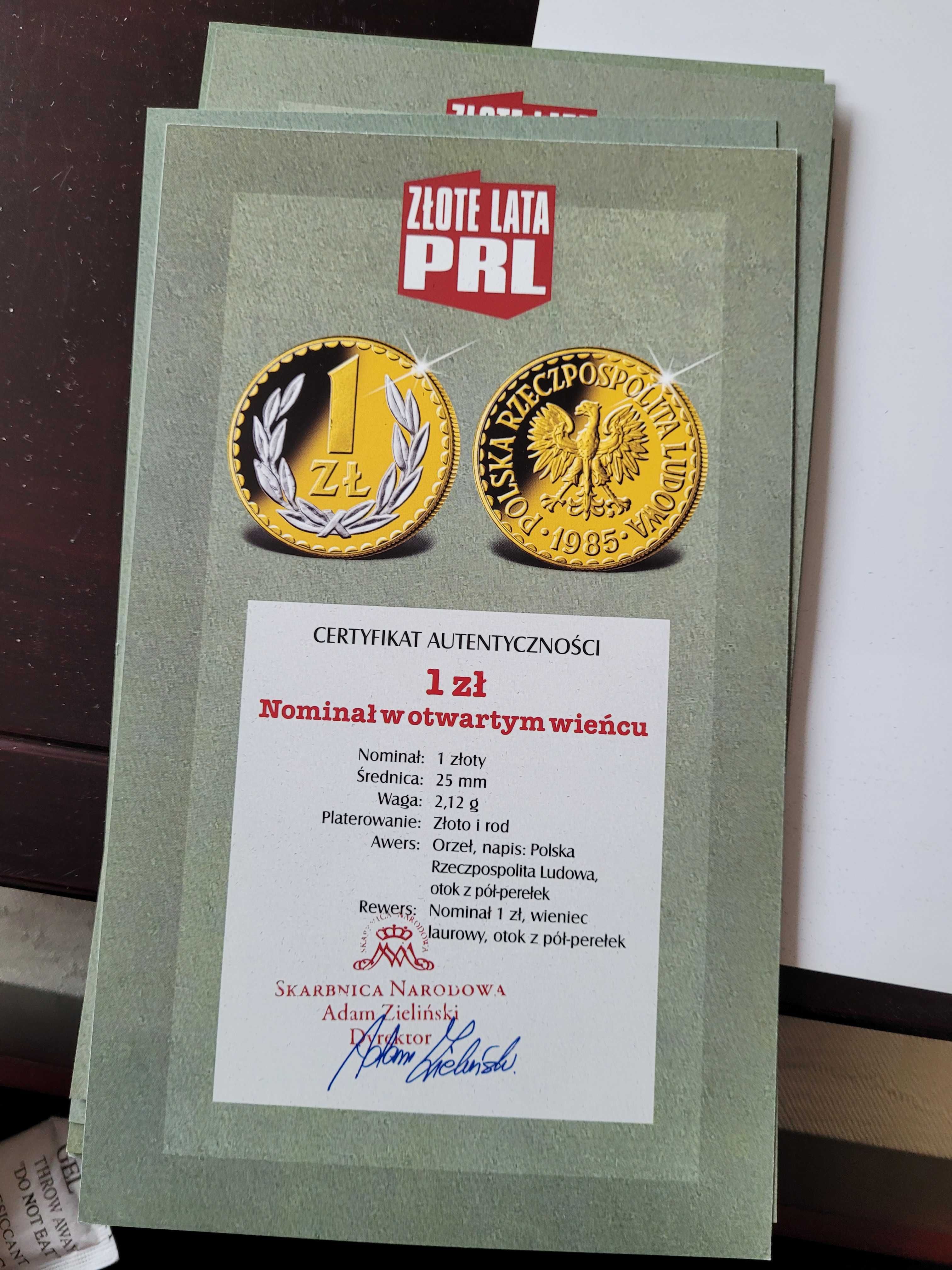 Zestaw numizmatów Monet Złote Lata PRL 12 sztuk