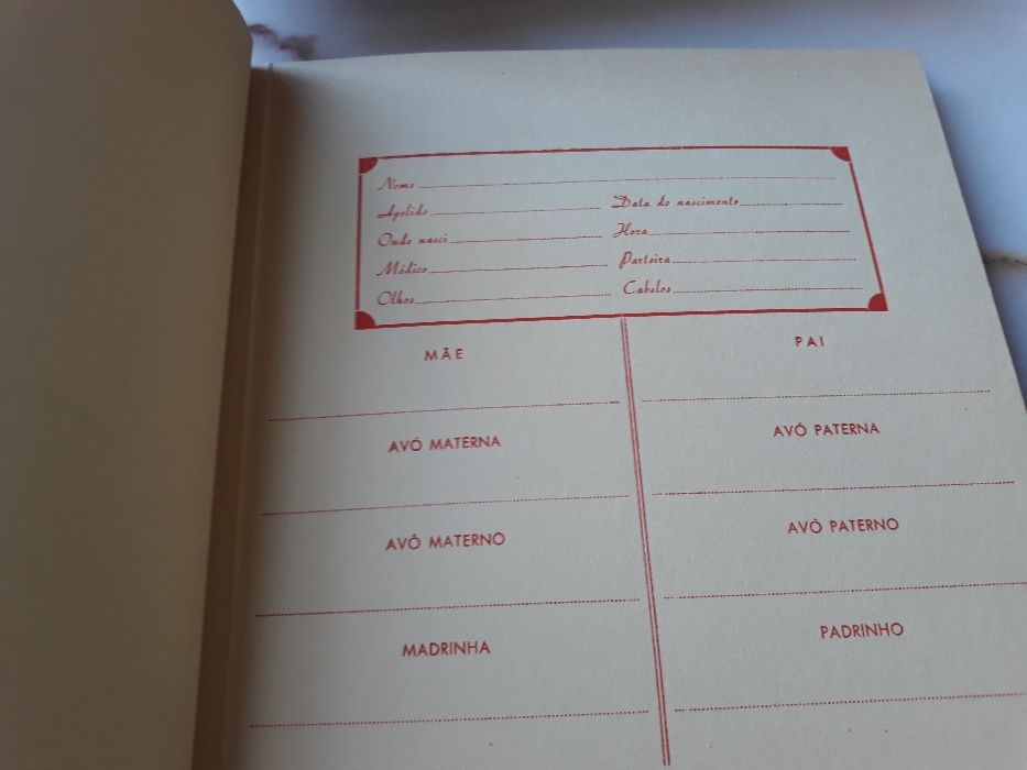 Livro do Bebé Antigo em Estado Novo