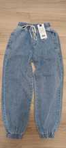 Spodnie damskie jeansy joggery 36