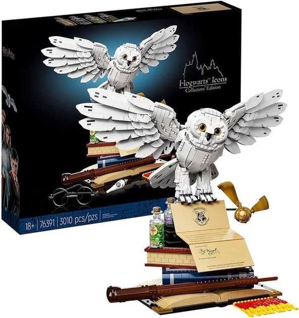 Конструктор схожий на LEGO сова Hedwig (Harry Potter)