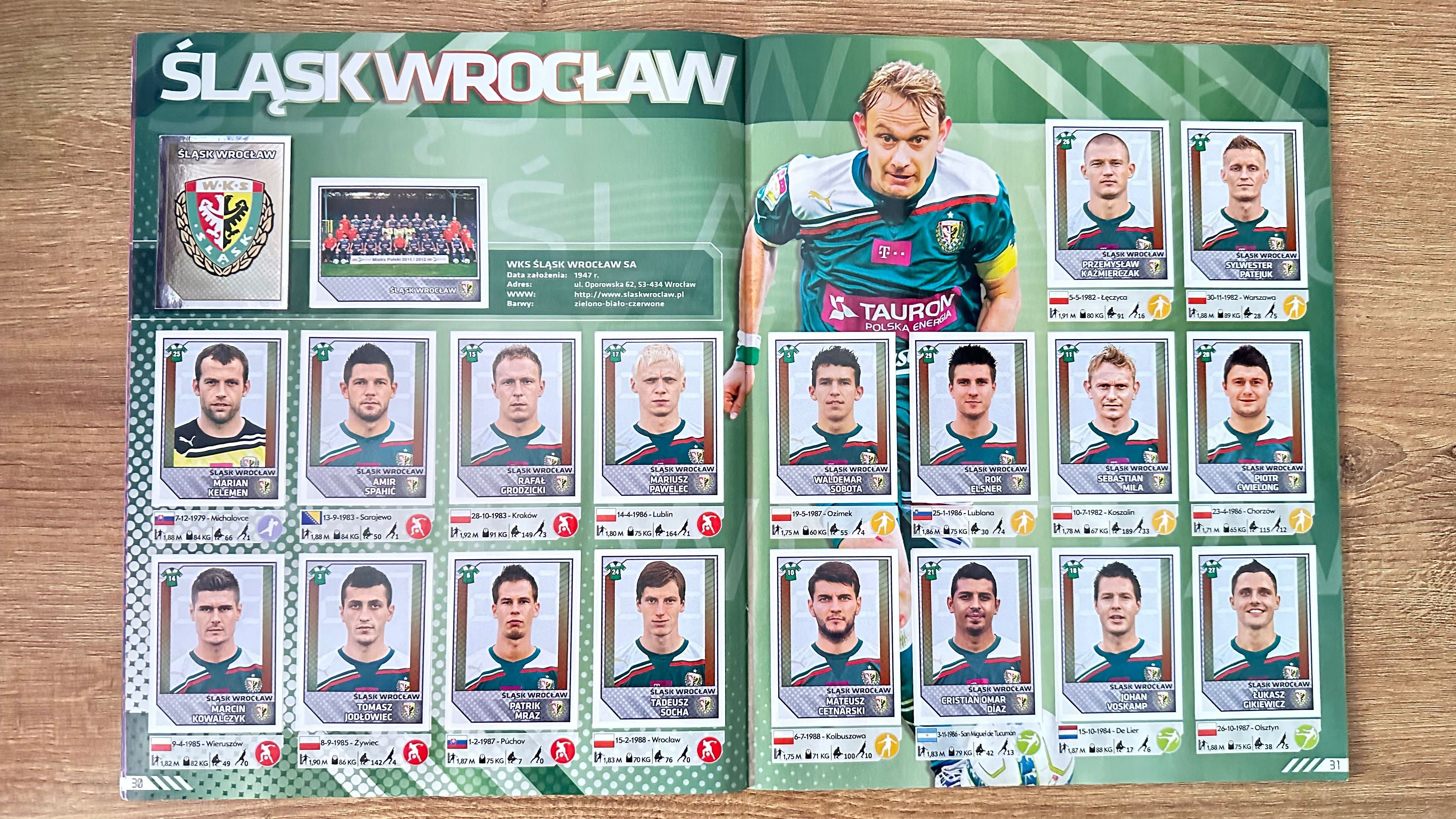 T-Mobile Ekstraklasa 2013 album do wyklejania PANINI kompletny 340/340
