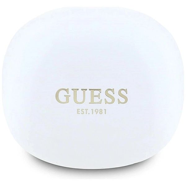Słuchawki Guess Flat Classic Logo Electroplated TWS - białe