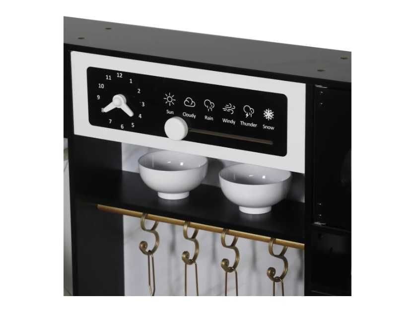 Кухня дитяча дерев'яна AVKO Равенна Black, звукові та світлові ефекти