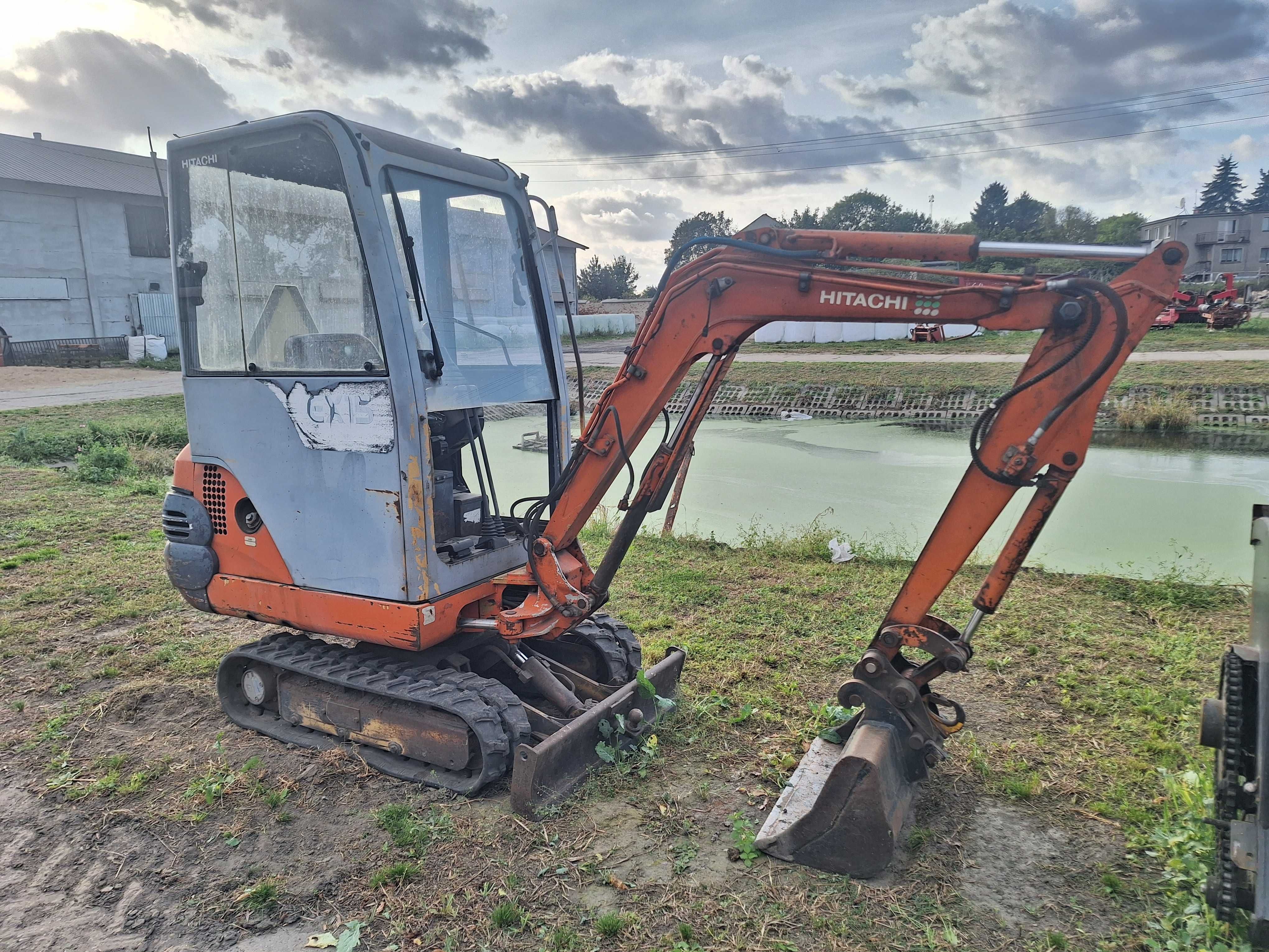 minikoparka hitachi ex 15-2 koparka gasienicowa