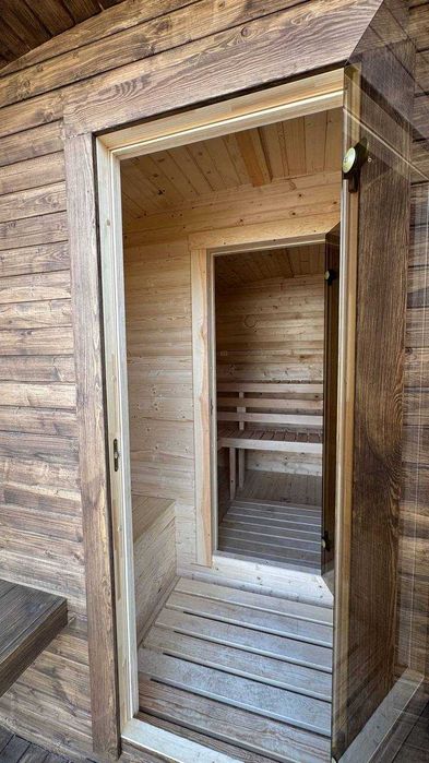 Sauna ogrodowa QUADRO mini 185 cm do montażu