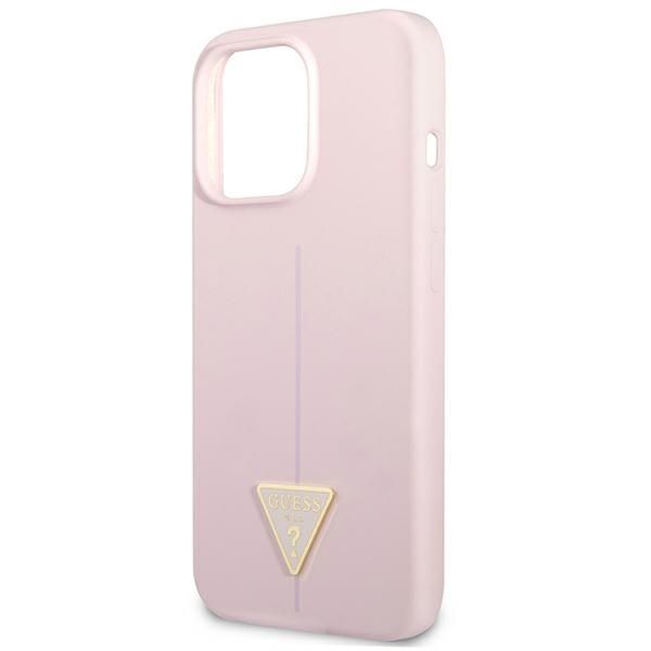 Etui Guess Silicone Triangle do iPhone 13 Pro Max 6,7" - Fioletowy