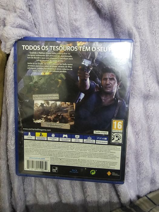 Jogo uncharted 4 para ps4 compatível com a ps5 também