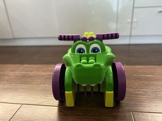 Машинка-крокодил Mega Bloks, конструтор, толокар, детский автомобиль,