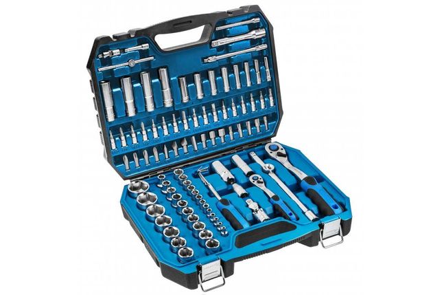 Hogert Zestaw narzędzi 95 szt zestaw kluczy nasadowych walizka