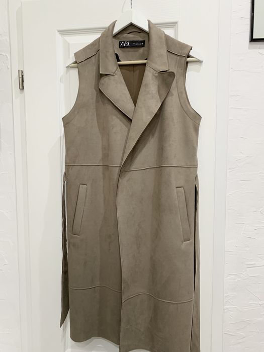 Zara - płaszcz , trencz , narzutka M/L
