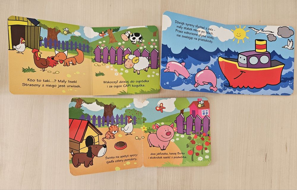 Zestaw 2 książek, książeczek: "Mały lisek", "Mały statek" + gratis