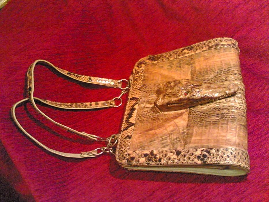 сумка из крокодиловой кожи