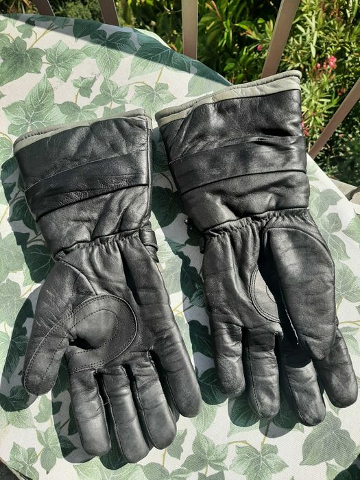 Luvas motard, pretas, de inverno