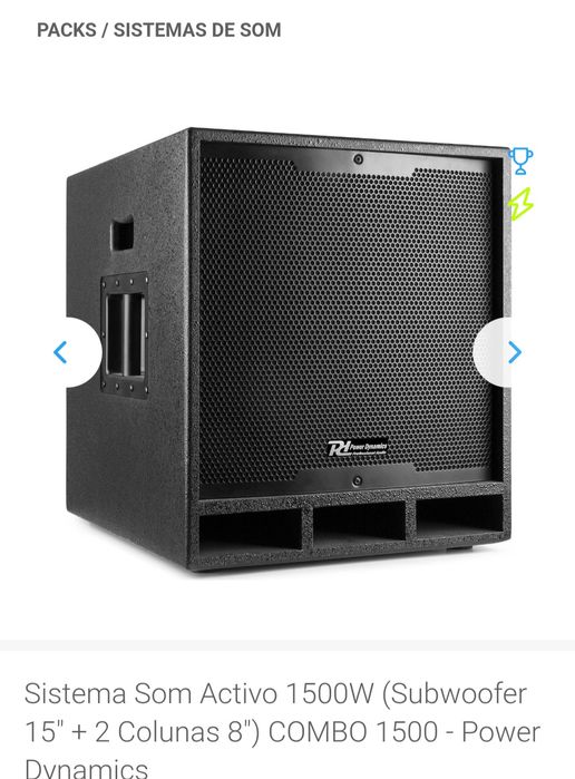 Power Dynamics Sistema de som ativo  1500w