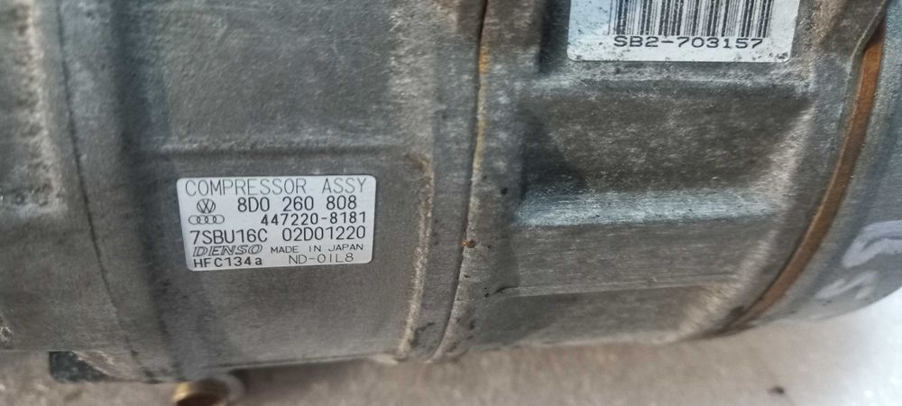 Sprężarka klimatyzacji Volkswagen Passat B5 FL A4 A6 1.6 1.8 1.9 tdi -