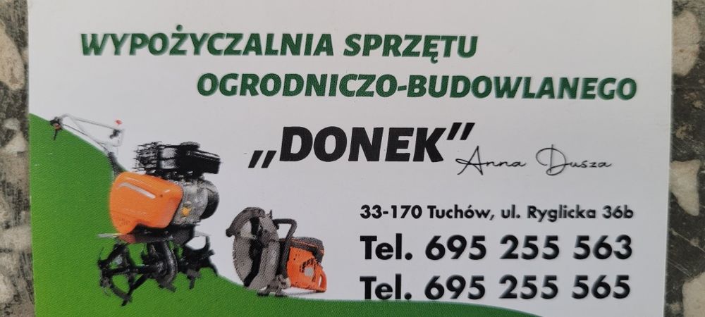 Wypożyczalnia,wynajem sprzętu OGRODNICZO-BUDOWLANEGO!!!