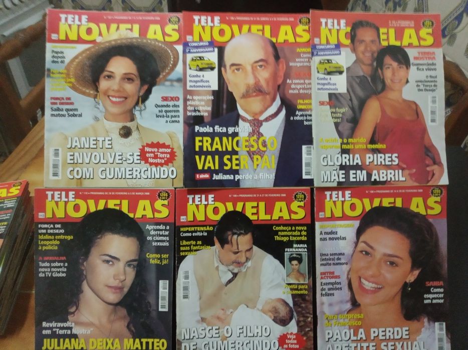 Lote de 48 revistas TELE NOVELAS