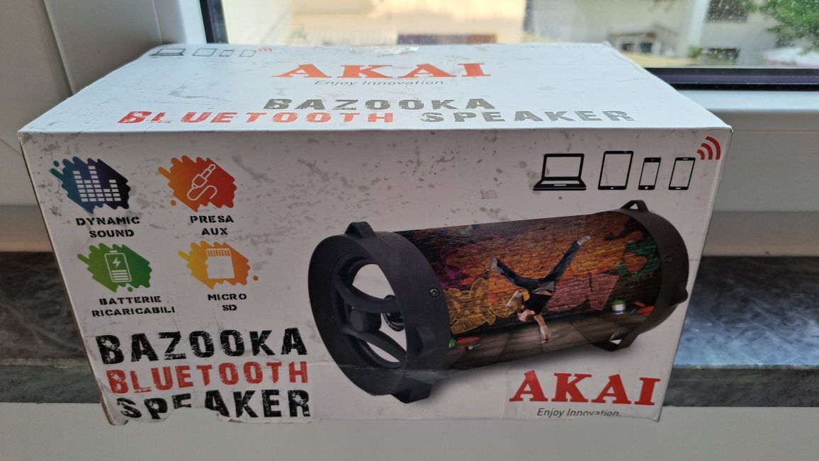 Coluna Akai Bazooka NOVA