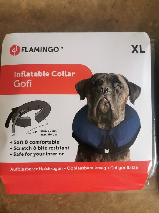 Colar para cão insuflável