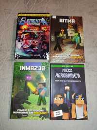 Zestaw 4 książek ze świata Minecraft