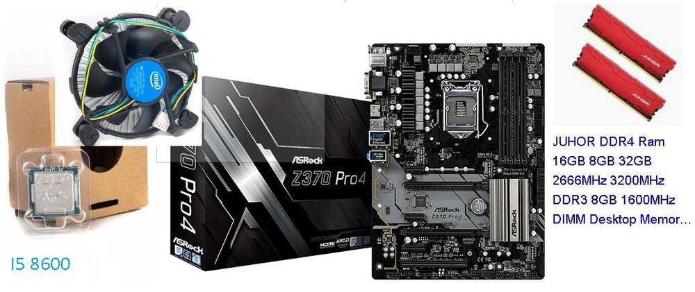 I5 8600 (Материнська плата, процесор, пам'ять)
