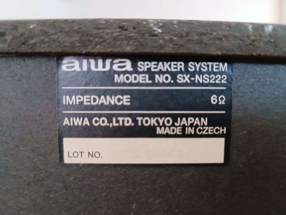 Głośniki 2 sztuki marki AIWA - SPRAWNE - Okazyjnie