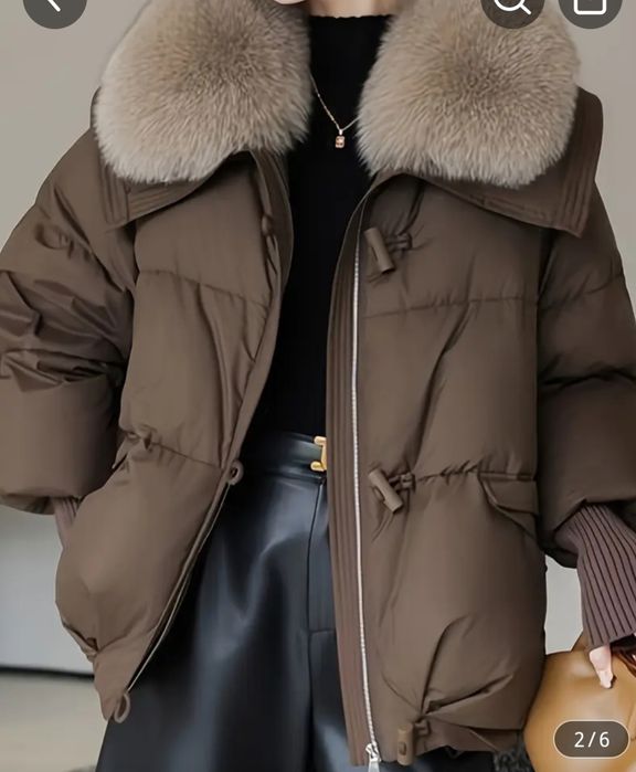 Куртка пуховик зимова жіноча 48 р.