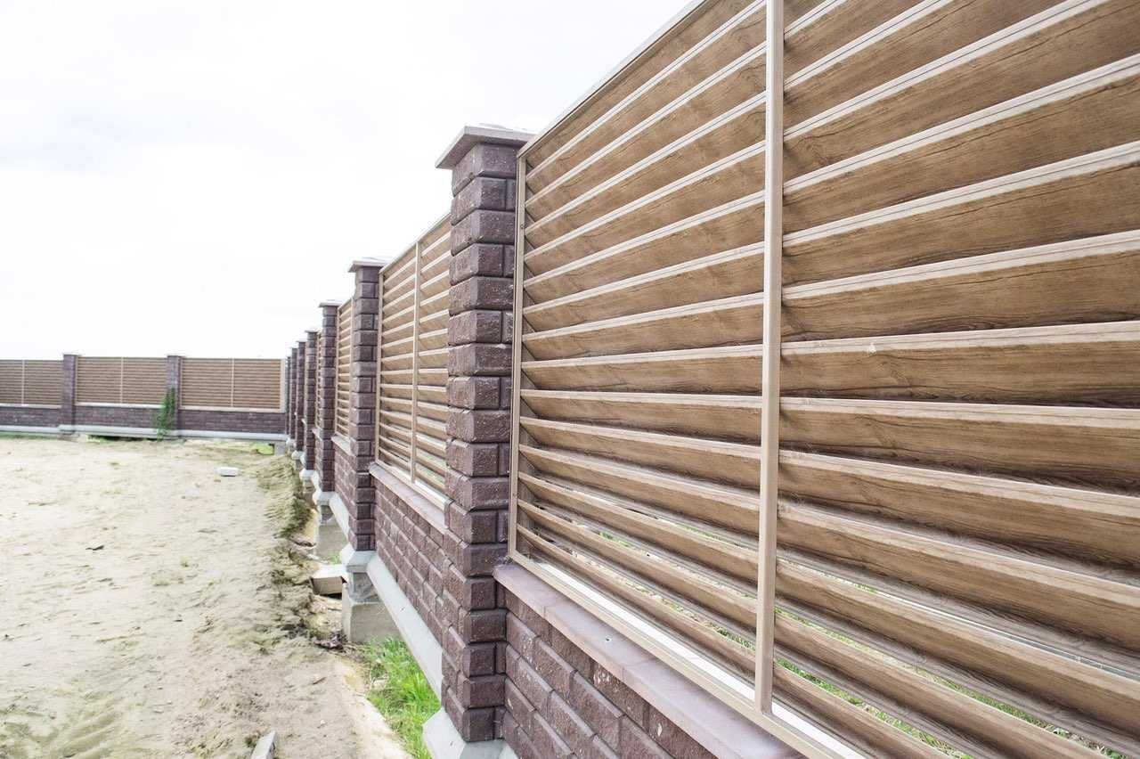 Забор-жалюзи  Паркан жалюзі профнастил панелі стінові ламелі
