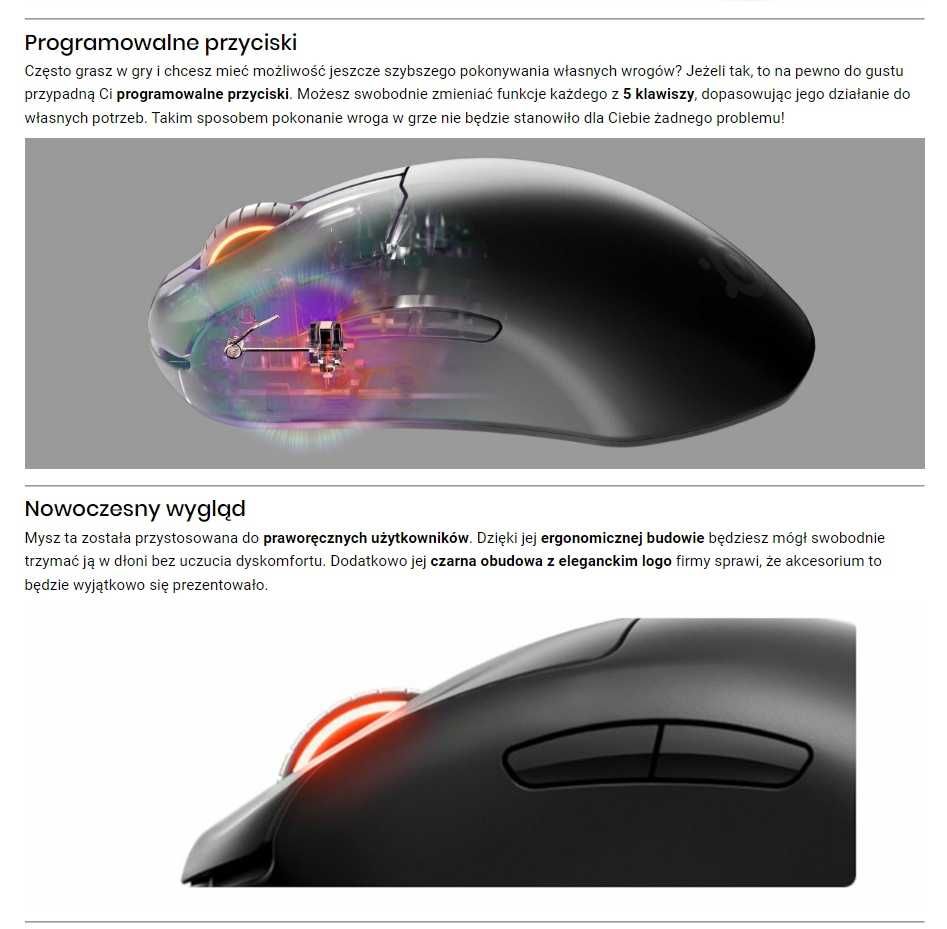 Mysz STEELSERIES Prime Mini nowa gwarancja