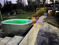 Domek nad stawem, sauna, balia, siłownia, łowisko